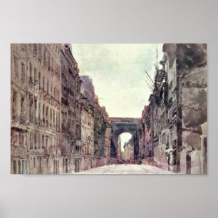 Affiche Rue Saint-Denis à Paris par Girtin Thomas