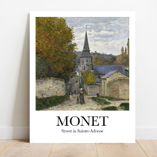 Affiche Rue Sainte-Adresse par Claude Monet