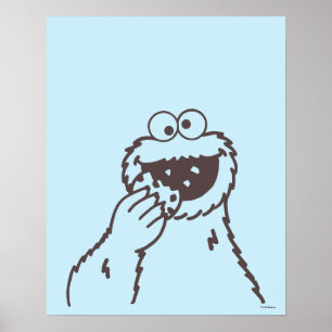 Affiche Rue Sésame   Cookie Monster