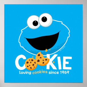 Affiche Rue Sésame Cookie Monster Lookies