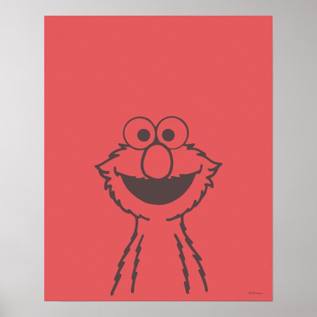 Affiche Rue Sésame | Elmo (Devant)