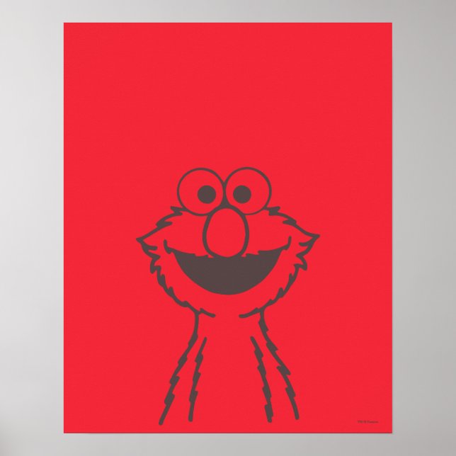 Affiche Rue Sésame | Elmo Bright (Devant)