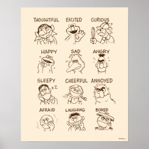 Affiche Rue Sésame   Émotions et sentiments