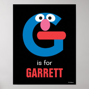 Affiche Rue Sésame G est pour Grover