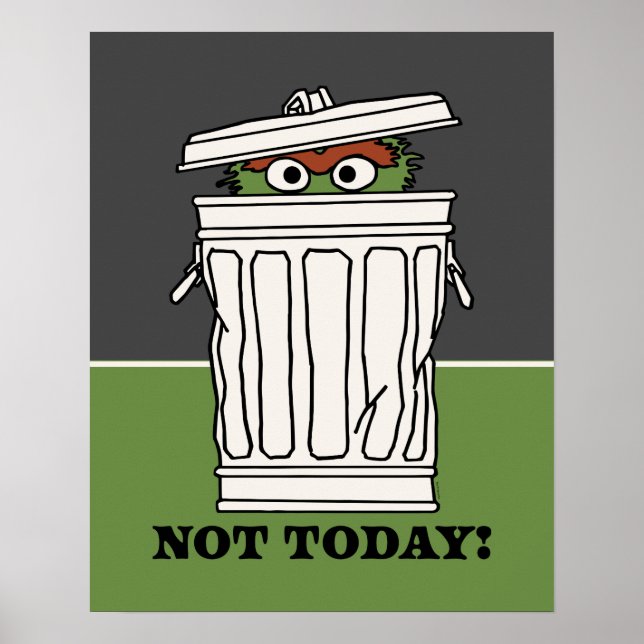 Affiche Rue Sésame | Oscar le Grouch Pas aujourd'hui! (Devant)
