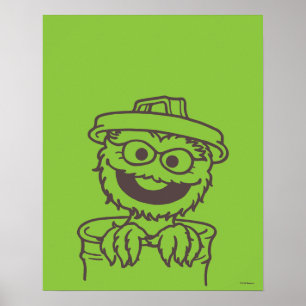 Affiche Rue Sésame Oscar the Grouch Bright
