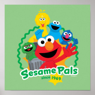 Affiche Rue Sésame Sesame Pals depuis 1969