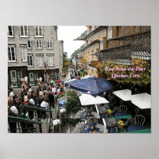 Affiche Rue Sous-du-Fort - Quebec City