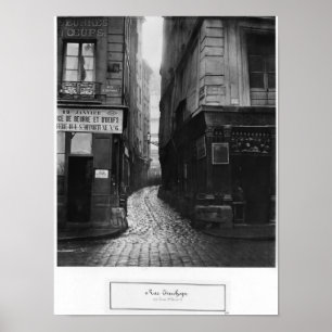 Affiche Rue Tirechape, de St Honore de rue, Paris