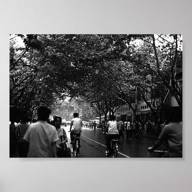 Affiche Rue vintage Chine Shanghai (Devant)