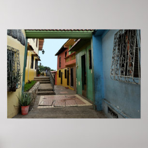 Affiche Ruelle colorée de Guayaquil