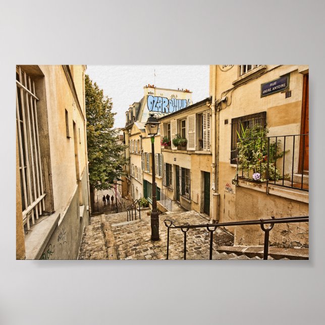 Affiche Rues de Paris (Devant)