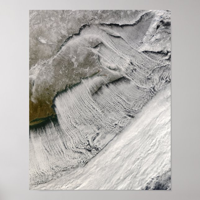 Affiche Rues nuageuses au large de la Nouvelle-Angleterre  (Devant)