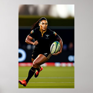 Affiche Rugby à XV féminin