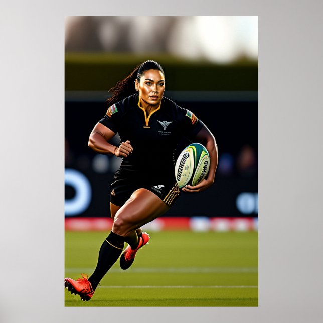 Affiche Rugby à XV féminin (Devant)