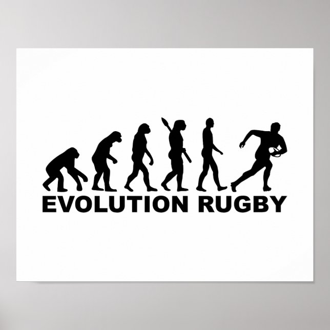 Affiche Rugby de l'évolution (Devant)