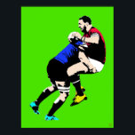 Affiche Rugby Pop Art - Rugby Painting Print<br><div class="desc">Rugby Pop Art - Rugby Painting Print. Artiste : Roger Smith 15.00" x 19.77". Un pour le mur d'adeptes du rugby. Fait un grand cadeau de rugby. Imprimé sur papier d'archivage sans acide de 10, 4 points, de 55 livres. Qualité de la galerie Impression Giclee. Résiste à la décoloration pendant...</div>