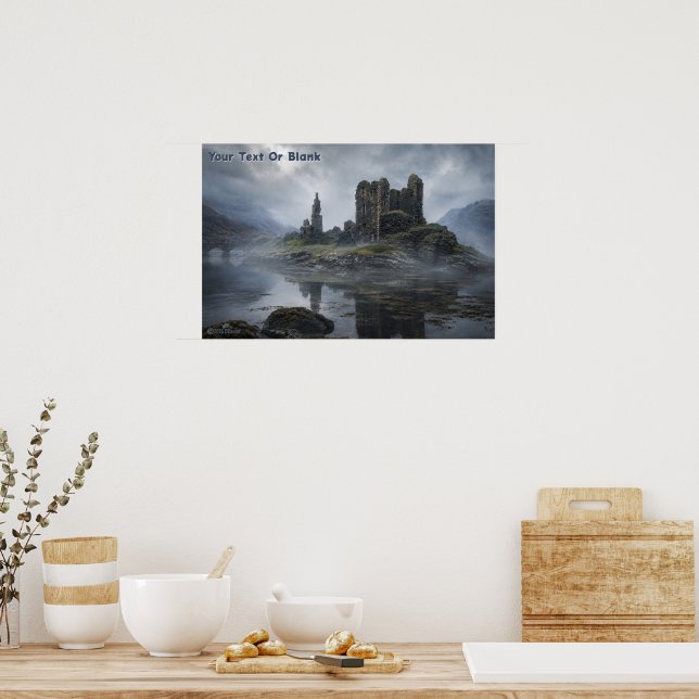 Affiche Ruines brumeuses d'un château écossais (Cuisine)