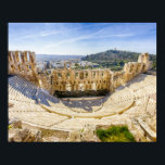 Affiche ruines de l'ancien théâtre d'Hérodion Atticus<br><div class="desc">ruines du théâtre antique d'Hérodion Atticus,  HDR de 3 photos,  Athènes,  Grèce,  Europe</div>