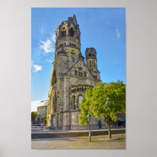 Affiche Ruines de l'église Kaiser Wilhelm, Berlin