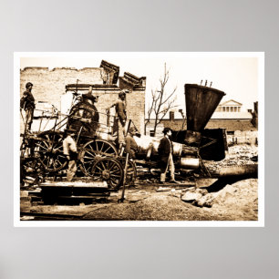 Affiche Ruines de Richmond et Petersburg, Richmond, VA 186