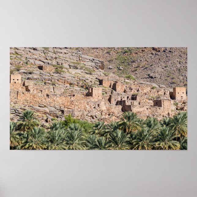 Affiche Ruines de Riwaygh as-Safil - Sultanat d'Oman (Devant)