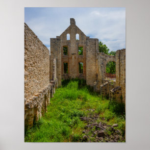 Affiche Ruines des pièces vides
