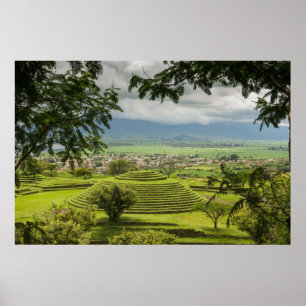 Affiche Ruines des Pyramides rondes, Sayulita, Nayarit, Me