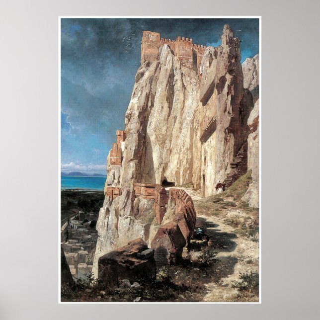 Affiche Ruines du Palais d'Asraf, Jules Laurens (Devant)