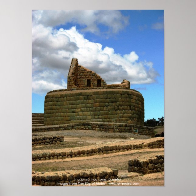 Affiche Ruines inca d'Ingapirca, Équateur (Devant)