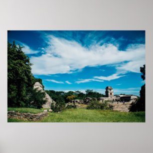 Affiche Ruines Mayas De Palenque