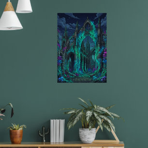Affiche Ruines néogothiques Lichen lumineux Fantastique so