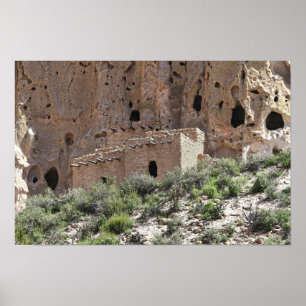 Affiche Ruines Pueblo dans le Monument National du Bandeli