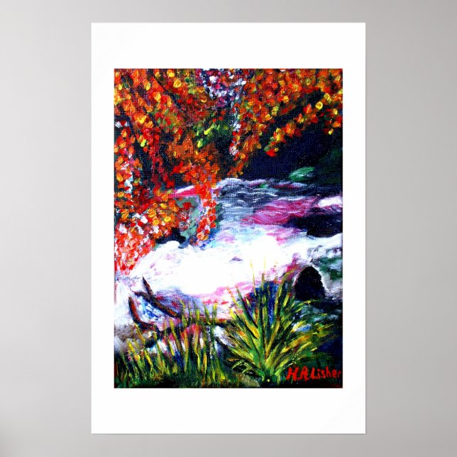 Affiche Ruisseau boisé (Devant)