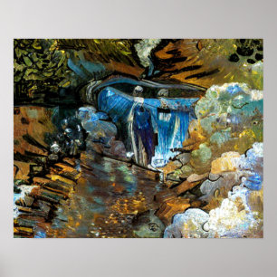 AFFICHE RUISSEAU CASCADE