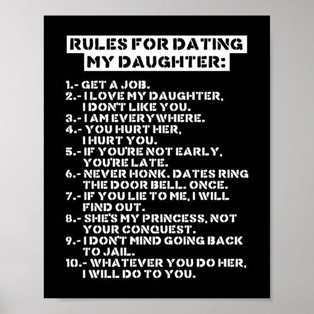 Affiche Rules for dating my daughter (Devant)
