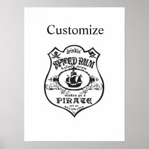 Affiche Rum épicé Pirate Boisson Thunder_Cove