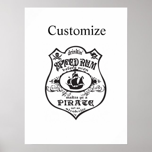 Affiche Rum épicé Pirate Boisson Thunder_Cove (Devant)