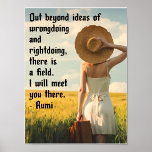 Affiche Rumi-Je te rencontrerai là-bas