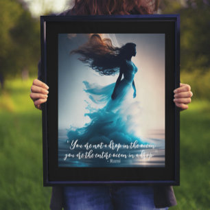 Affiche Rumi Ocean Quote Dreamscape