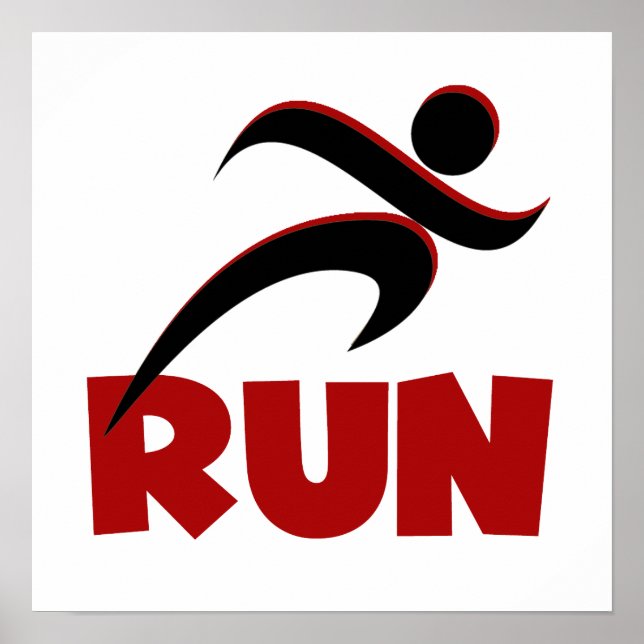 Affiche RUN rouge (Devant)