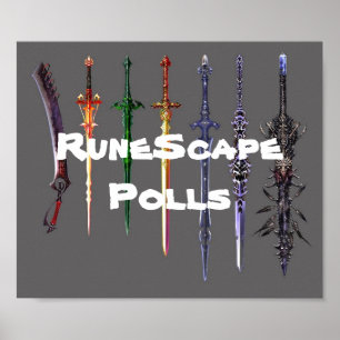Affiche RuneScape vote l'affiche d'épée
