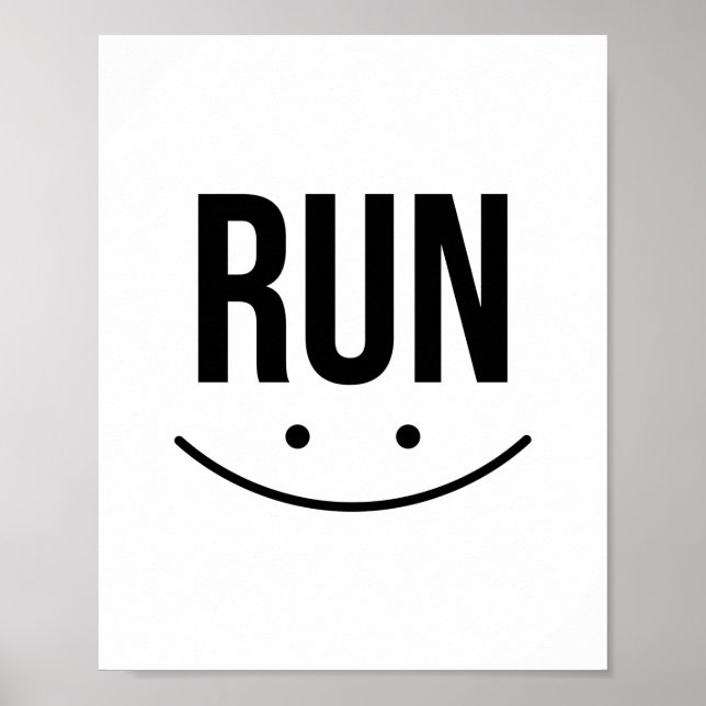 Affiche Running drôle, Running art, Running sports (Devant)