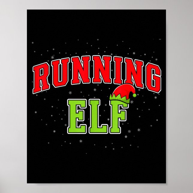 Affiche Running Elf Christmas Family Matching Group Xmas R (Devant)