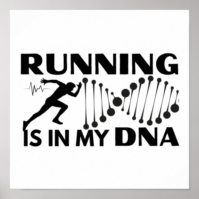 Affiche Running Est Dans Mon ADN (Devant)