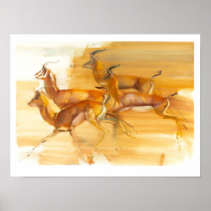 Affiche Running Gazelles 2010