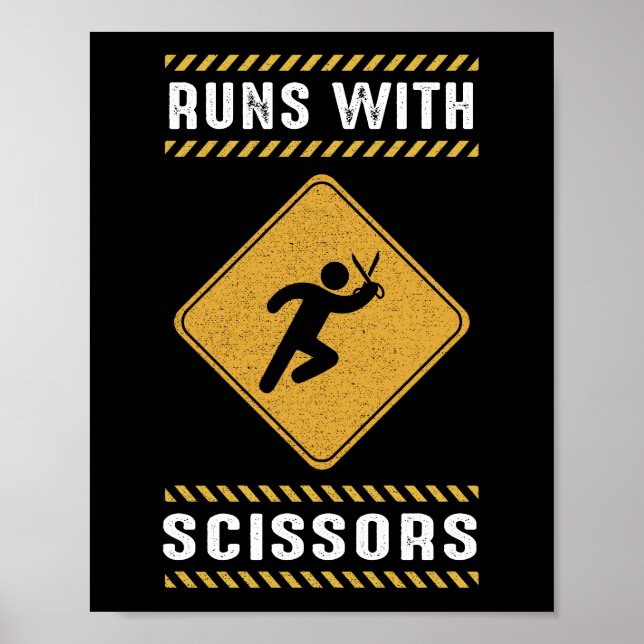 Affiche Runs With Scissors Look Out Warning (Devant)