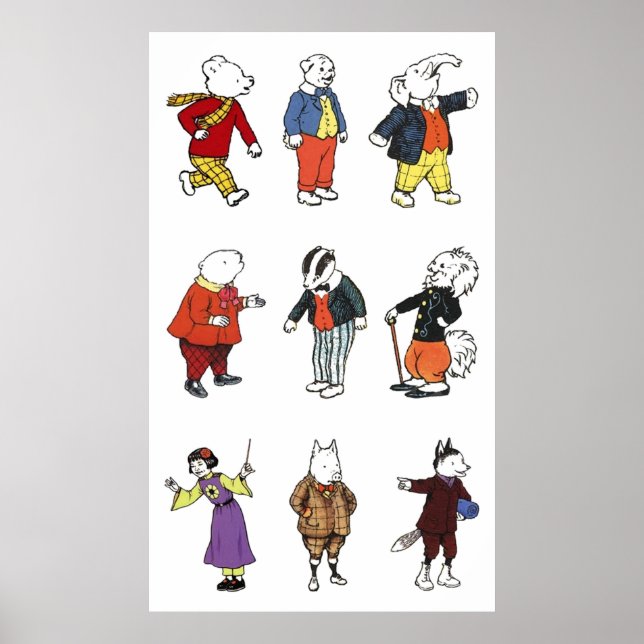 Affiche Rupert Bear et ses amis (Devant)