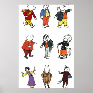 Affiche Rupert Bear et ses amis