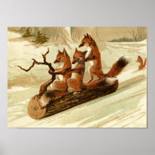 Affiche rusée de tour de Sleigh